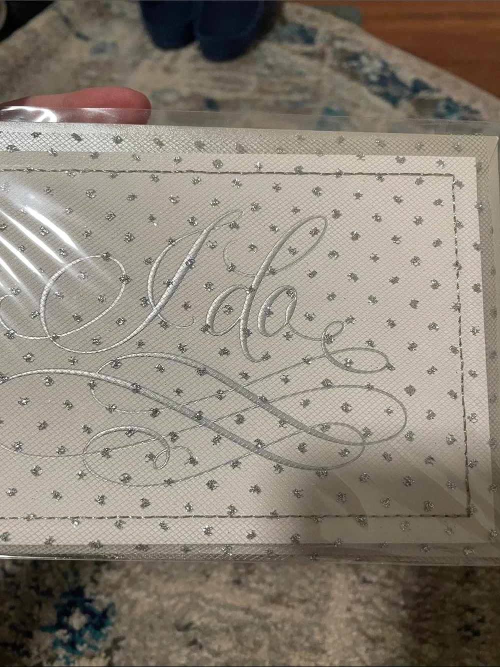 🖤5/$25 new hallmark signature wedding card silver envelope